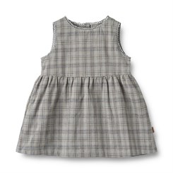 Wheat dress Kirsten - Cloudy blue check